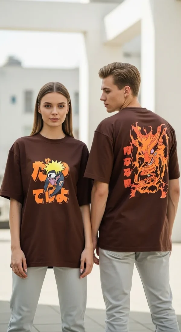 Naruto Oversized T-Shirt – Anime Graphic Tee for Men & Women