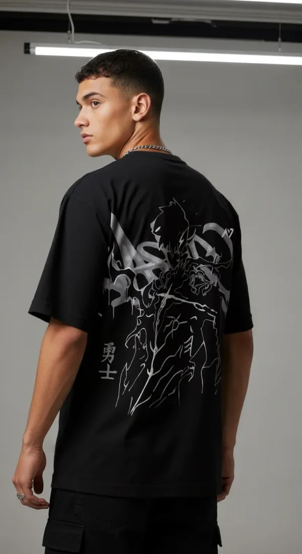 ARISE Oversized Streetwear/Gymwear T-Shirt – Black Edition