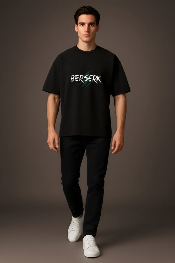 BERSERK Oversized Black T-Shirt – Streetwear Anime-Inspired Tee - Image 2